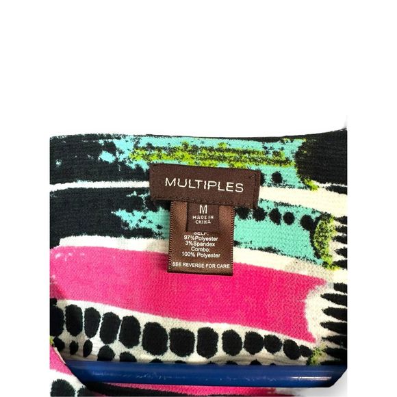 Multiples Abstract Chunky Button Blazer M - Picture 2 of 6